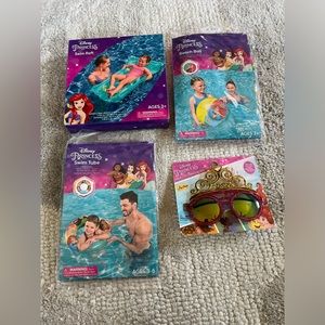 Disney Princess Summer Water Items Lot Of 4 Brand New